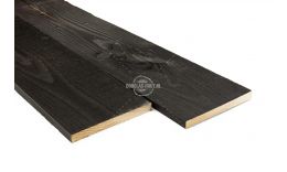 Douglas plank 27x250mm fijnbezaagd/zwart behandeld